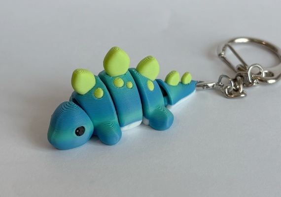 Stegosaurus flexi keychain