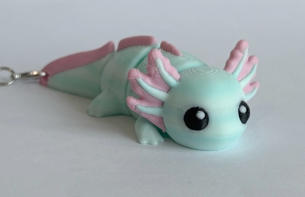 Axolotl flexi keychain