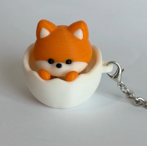 Fox clicky keychain