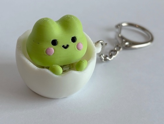 Frog clicky keychain