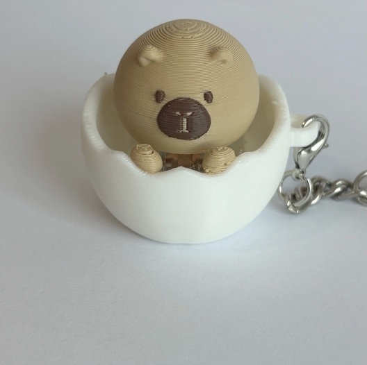 Capybara clicky keychain